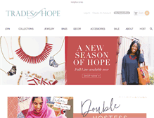 Tablet Screenshot of mytradesofhope.com